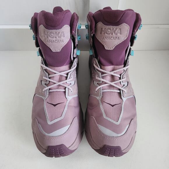 HOKA One Anacapa Mid GTX GoreTex Women 11 Hiking Terrain Boots Elderberry/Grape - Picture 7 of 12